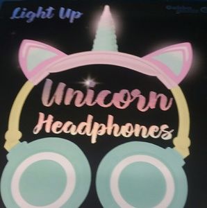 Unicorn Light Up LED Headphones